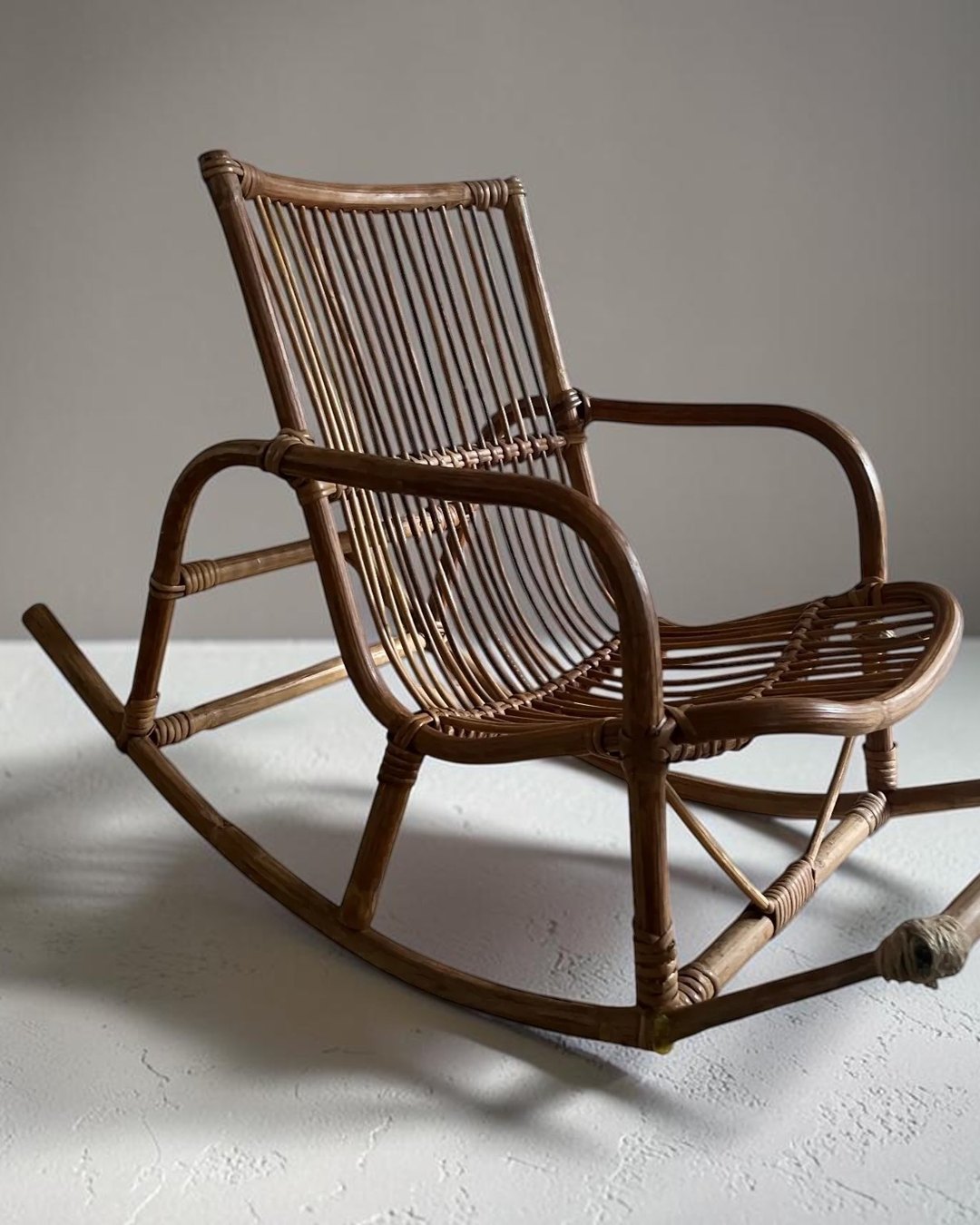 Vintage child's cane rocking chair, 1960s-70s, Dear Lois Vintage Vintage child's cane and rattan rocking chair